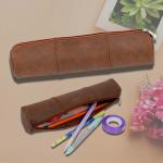 CMYK PMS Handmade Leather Pencil Case Bag TPCH PU Leather