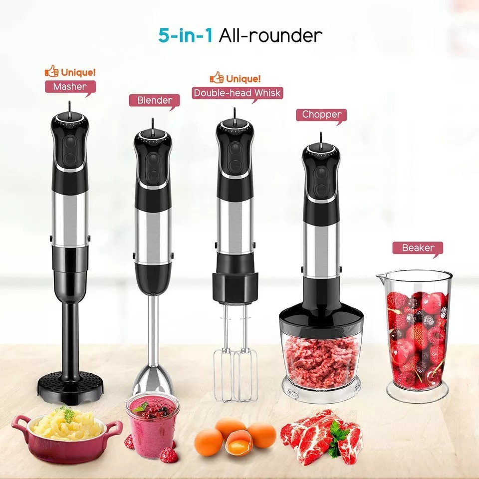 Ultra-Stick 800W Immersion Multi-Purpose Hand Blender Heavy Duty Copper Motor 304 Stainless Steel