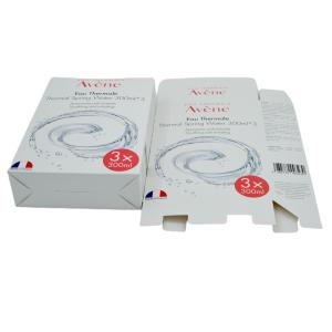 China Offset Artpaper Luxury Makeup Box Packaging Skincare Cleanser Toner With Crash Lock wholesale