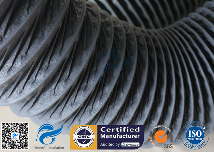 Waterproof / Fire Resistant PVC Coated Fiberglass Fabric For Flexible Air Ducting