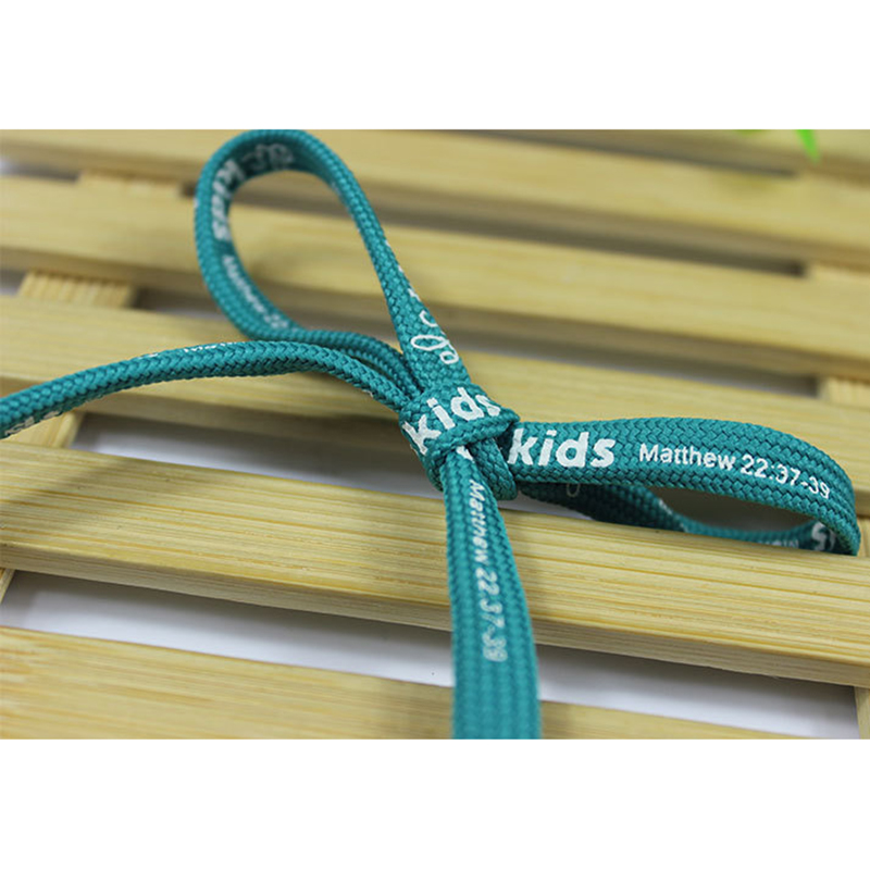 Green 10mm Drawstring Cord For Hoodie 1cm Flat Cord Drawstring
