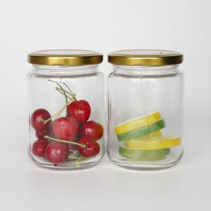 China Wide Mouth 16oz 500ml Round Glass Jar For Peanut Butter Jam wholesale