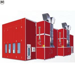 China Diesel Burner Truck Spray Booth 220V 39KW With LED Light And 11KW Fans wholesale
