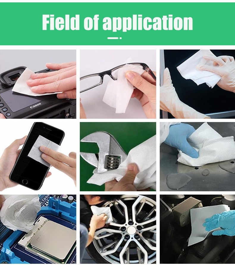 Automatic Wiping Machine Microfiber Terminal Wiping Cloth Reel Clean Cloth 180g