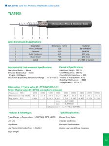 China TLA Series Low loss phase &amp;AmPlitude Stable cable wholesale