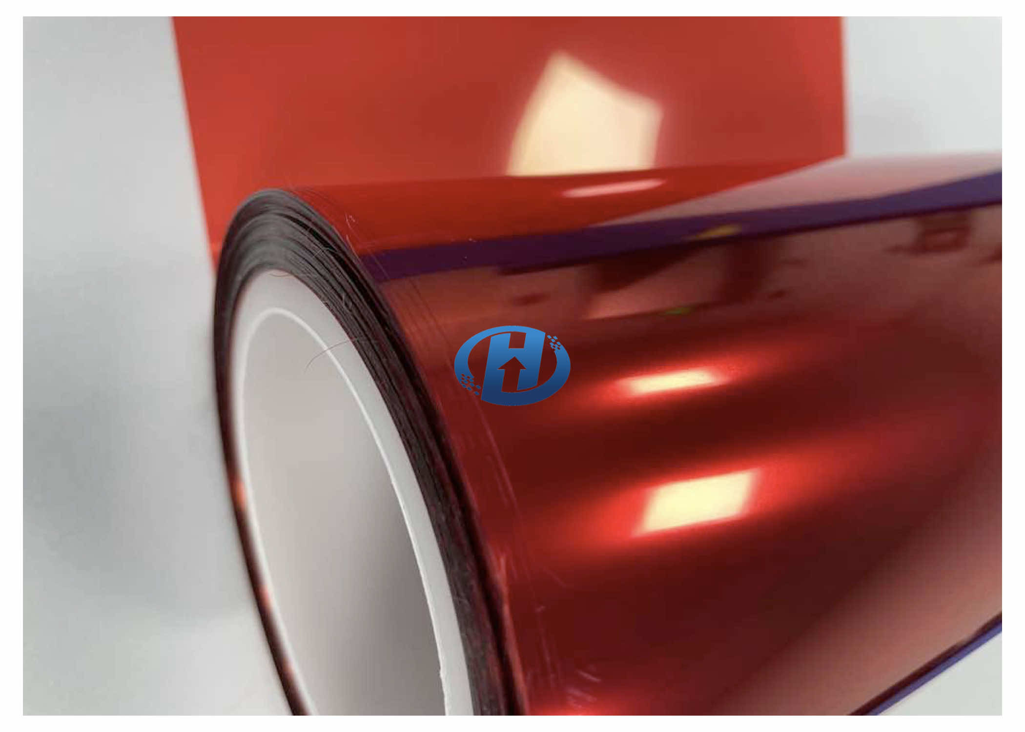 Red 50um PET Anti Static Film Side A Anti Static Side B Silicone Coating