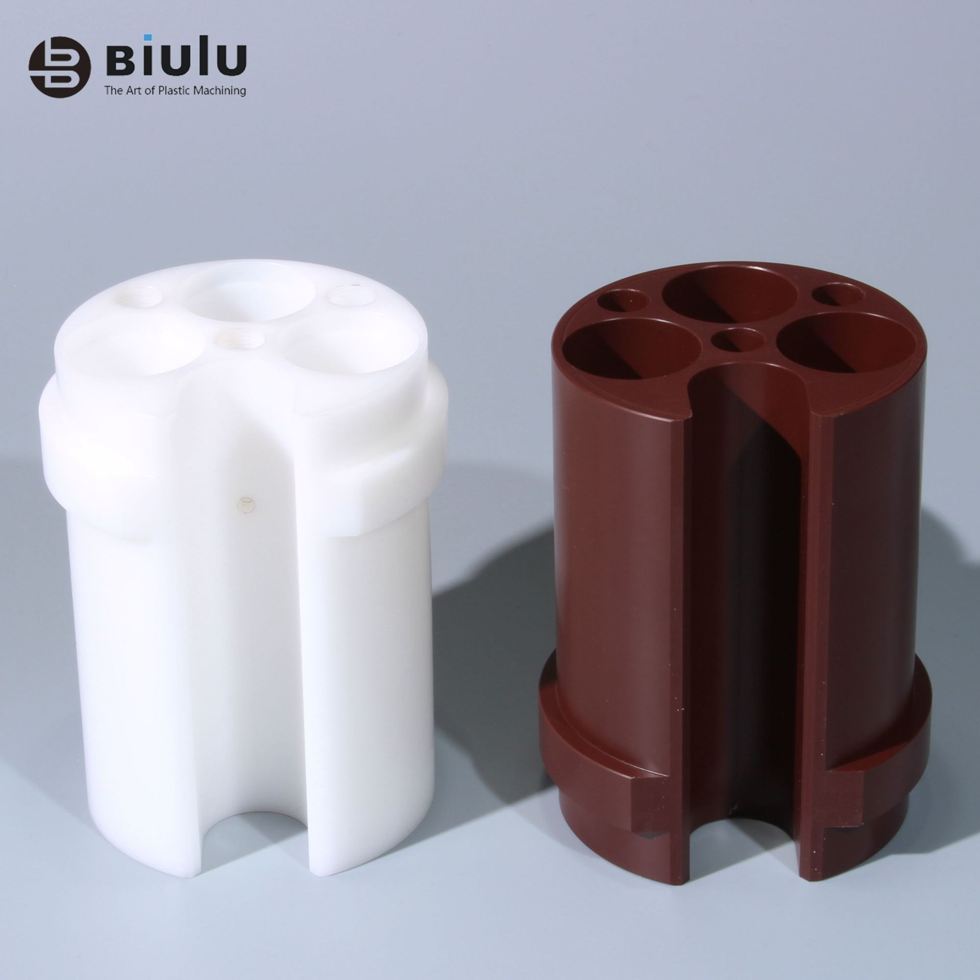 Precision Plastic CNC Machining Solid Plastic Block POM GF30 Parts