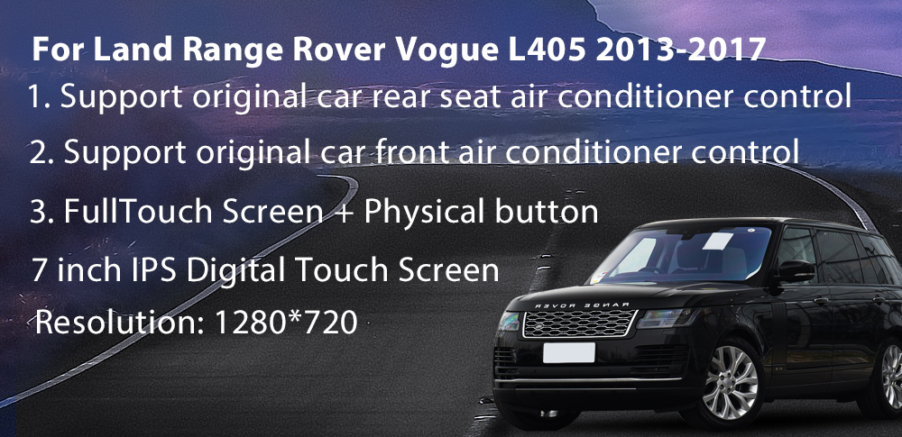 IPS SCREEN 10.4 Inch Car AC Control Panel For 2013-2019 Range Rover Sport L494