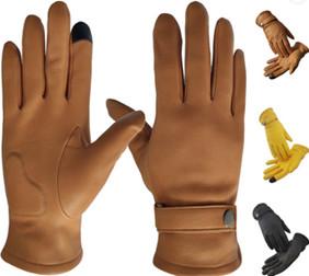 China Fashion Men Protective Work Gloves Touch Screen Work Genuine Unlined Leather wholesale