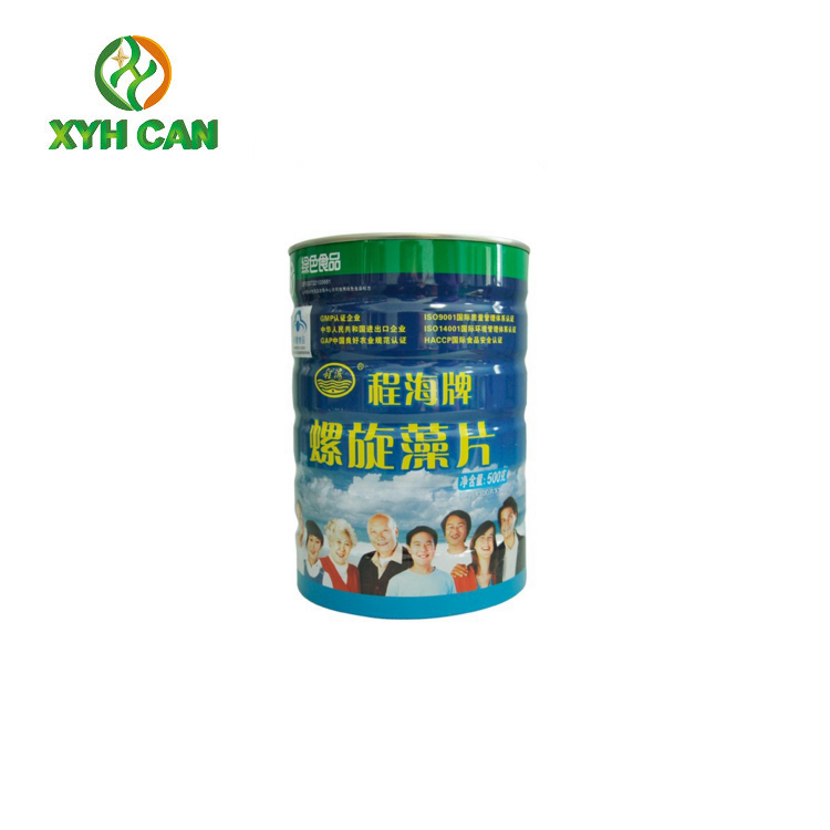 Recyclable Round Tin Gift Box / Commercial Hard Candy In Metal Tin 800g-1000g