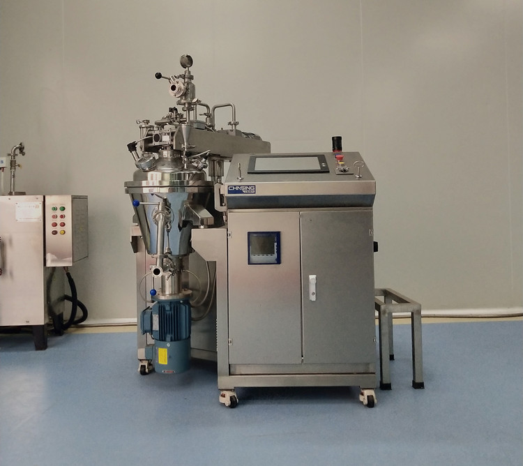 10L Vacuum Lab Emulsifier Mixer Small Cosmetic Making Mahine 4 kW