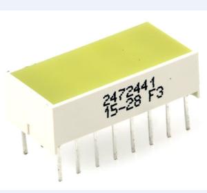 China Light Bar Through Hole LED Display, Yellow 25 mcd wholesale