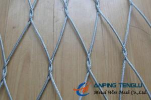 China Stainless Steel Cable Knotted Mesh With AISI304, 304l, 316, 316l Cable wholesale