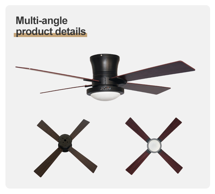 Energy Saving LED Ceiling Fan with Remote Control 3000K/4500K/6000K Color Temperature