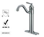 Oil Rubbed Bronze Water Mixer Tap , Concrete Chrome Basin Faucet