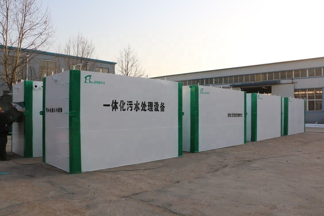 300*150*270cm Small Sewage Treatment Plant For Industrial Domestic Wastewater Treatment