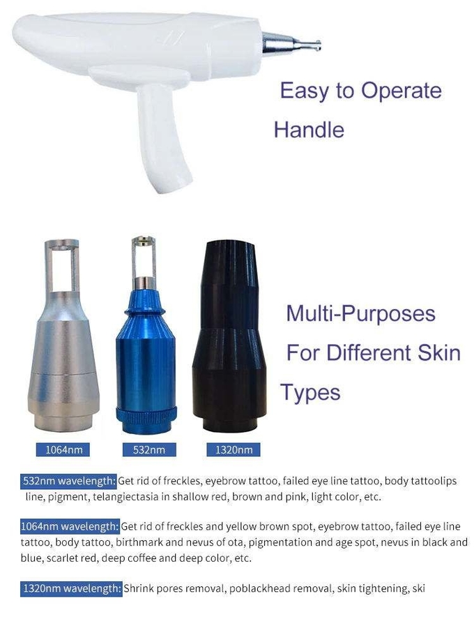 FDA 1064 Nm Pico Second Q Switched Nd Yag Laser For Skin Lightening