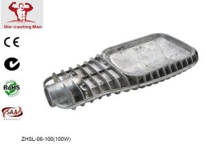 China Grey / Silver 100W Aluminium Die Casting LED Street Light Fitting Long Lifespan wholesale