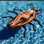 Cockroach Float Raft Inflatable Swimming Pool Gigantic Water Toy Halloween Prop