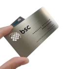 Rose Gold Engraved Custom Metal NFC Business Cards Contactless Waterproof