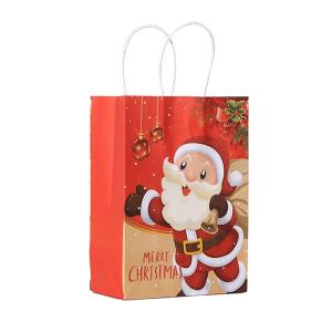 China Christmas Gift Packaging Paper Bag With Paper / PP / Nylon / Cotton Handle wholesale