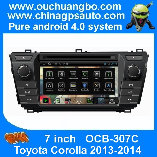 Ouchuangbo 7"In Dash Touch Screen Android 4.0 for Toyota Corolla 2013-2014 GPS Radio S150 System OCB-307C