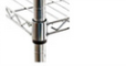 Unique Chrome Plated Steel Slanted Wire Shelving For Food Display