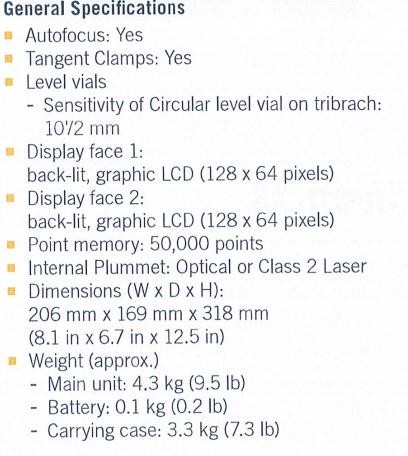 Nikon Total Station XS Series Total Station