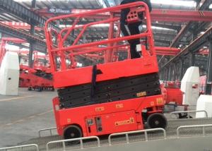 China Mininature Rough Terrain Scissor Lift Steel With 6m Lifting Height wholesale