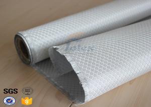 China Texalium Honeycomb Weave Silver Coated Fabric E Glass Weatherproof 1200mm wholesale