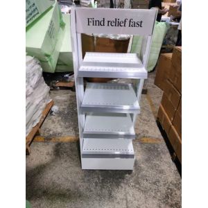 Versatile Storage Display Rack Standing Shelf Units For Pharmacies Bakeries