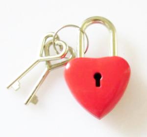 China Red Heart Shaped diary Lock for Stationery wholesale