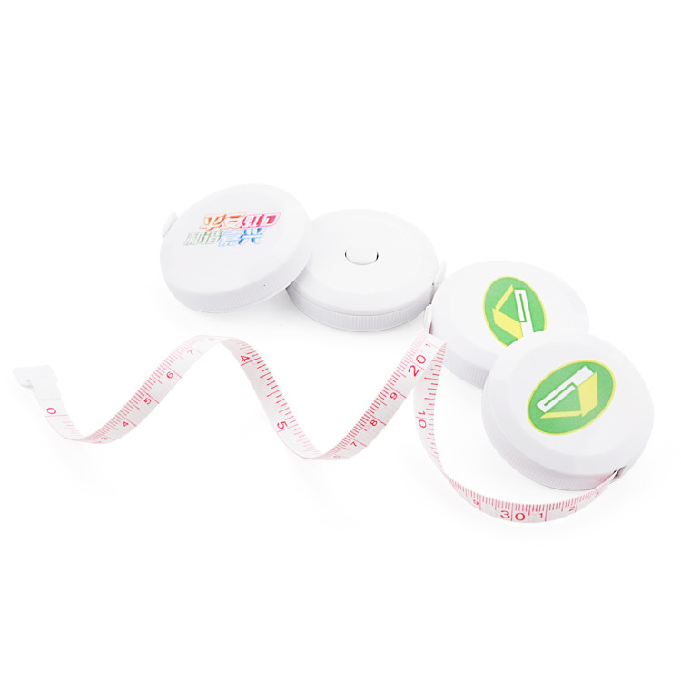 Wintape Push Button Soft Retractable Pocket White Tape Measure Double-Sided Professional Tailor'S Measuring Tape