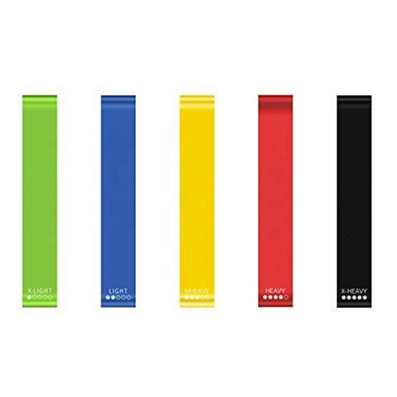 Gym fitness 500mm*0.35mm Stretch Rubber Belt Exercise band Stretch Strap Elastic Training Resistance loop Bands