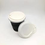 Black PLA Tableware CPLA ф85mm Strawless Plastic Lids Lightweight