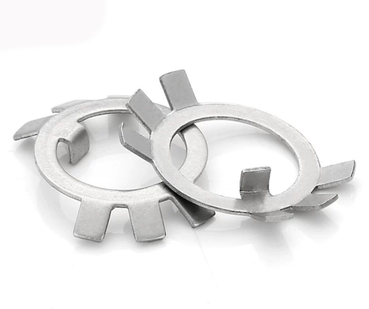 GB 858 SUS304 / SUS316 Metric Stainless Steel Tab Lock Washer For Round Nuts