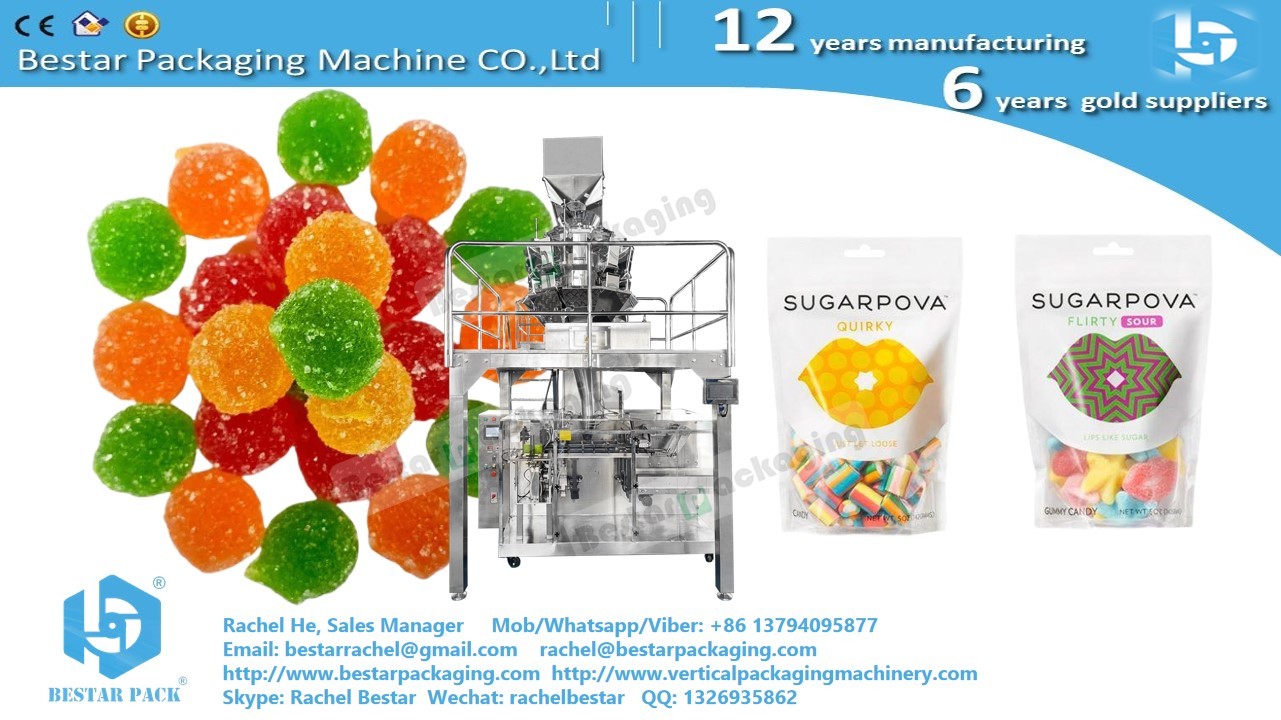 Bestar Doypack machine new developed 3 stations model automatic weighing filling