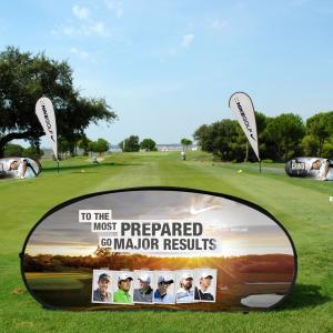 China Pop Up Advertising Banner Stands Water Proof A Frame Fabric Signs Display wholesale