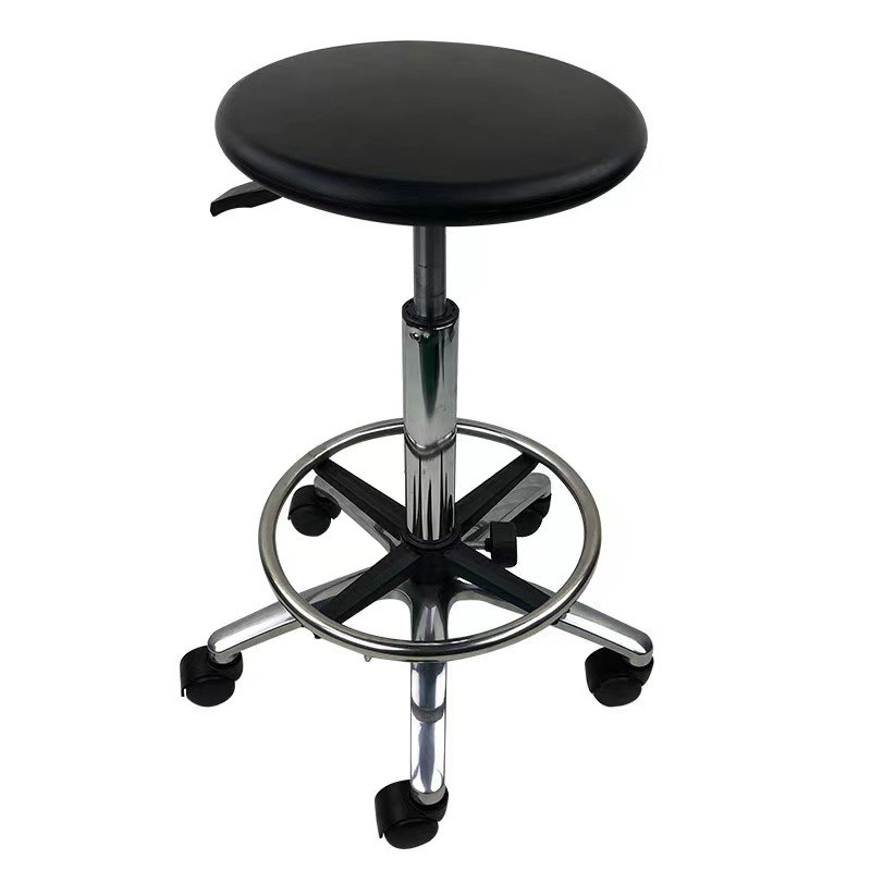 440*410mm ESD Saddle Swivel Chair Injection Molded Backrest Esd Stool Chair