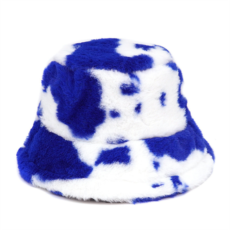 Outdoor women winter warm Faux Fur Fluffy Bucket Hat Soft Velvet Furry Fisherman Caps Girl Fashion Panama