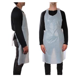 China Oil Stain Resistant Disposable CPE Plastic Aprons For Restaurant / Coffee Bar wholesale