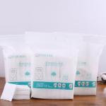 Hypoallergenic Cosmetic Cotton Pads , Cotton Makeup Remover Interwoven
