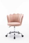 Pink Swivel Shell Chair D17.72inch