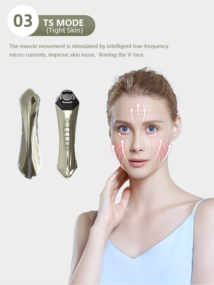 Rf Microcurrent Anti Wrinkles Facial Toning Device DC12V