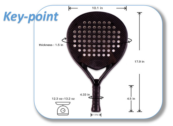 Custom Beach Paddle Ball Racket Oem Blue Padel Racket Professional