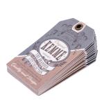 Copperplate Print SGS Gold Foil Tags Custom Logo Cardboard Clothing 1000pcs