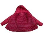Ladies Red Puffa Coat Warm Waterproof Womens Red Puffer Jacket With Fur Hood