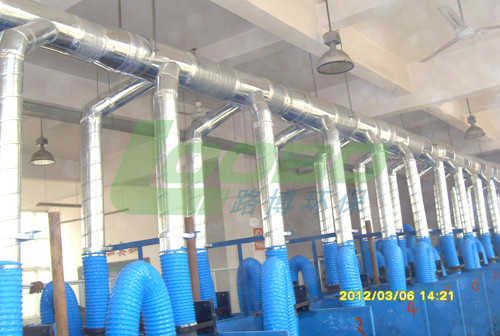 Welding fume Suction arms/Flexible fume extraction hood arms for dust exhauster system