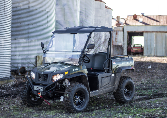 4WD Hisun Tracks UTV Electric Vehicle 48V Electric UTV with EEC Approved Certification