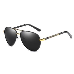 China Alloys Pilot Polarized Lens Mens Luxury Sunglasses UV400 Driving Night Fishing Glasses wholesale
